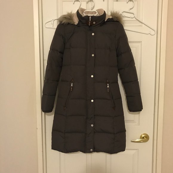 LAUREN RALPH faux-fur trim down jacket (xxs) - Picture 1 of 4